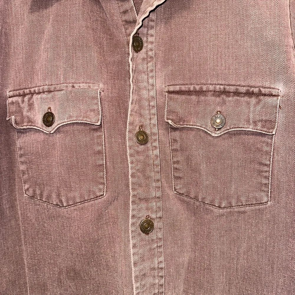 Levi's Double Pocket Denim Jacket 70s Big E Size Medium Brown Maroon Rare Unisex